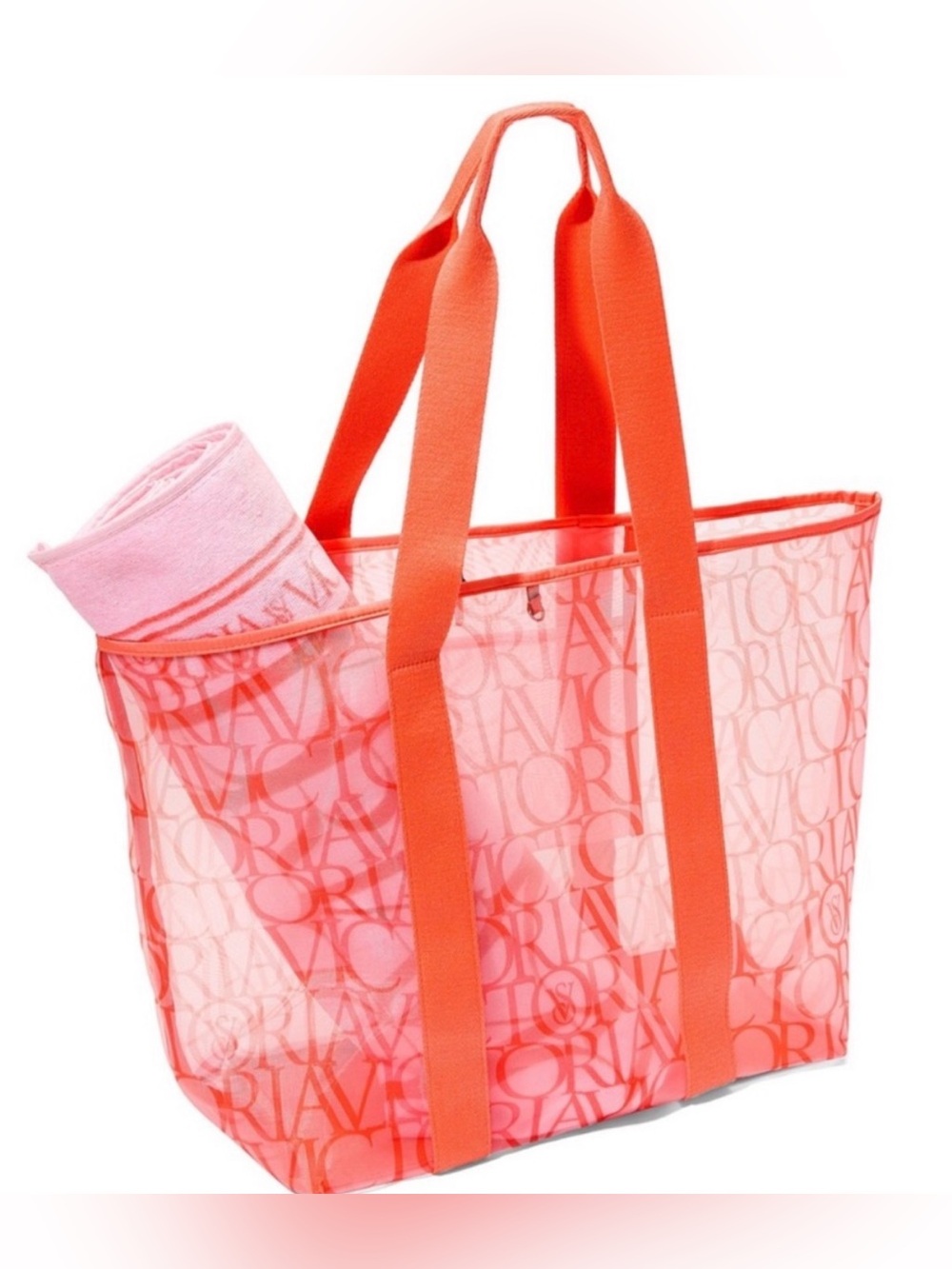 NWT Victoria’s Secret Summer Mesh Tote and Beach Towel Set - Picture 2 of 7